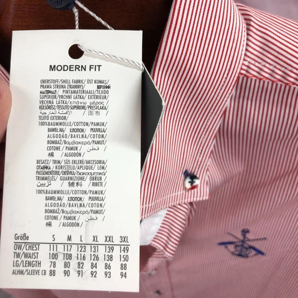 claudio campione danke  dress shirt modern fit size medium - Picture 7 of 10